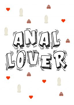 Anal lover A4 card banter