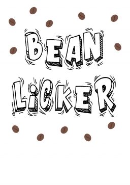 Bean Licker A4 greetings card