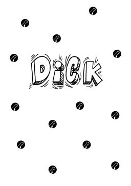 Dick A4 greetings card