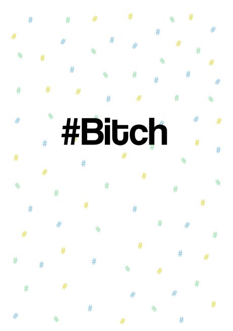 #Bitch greetings card